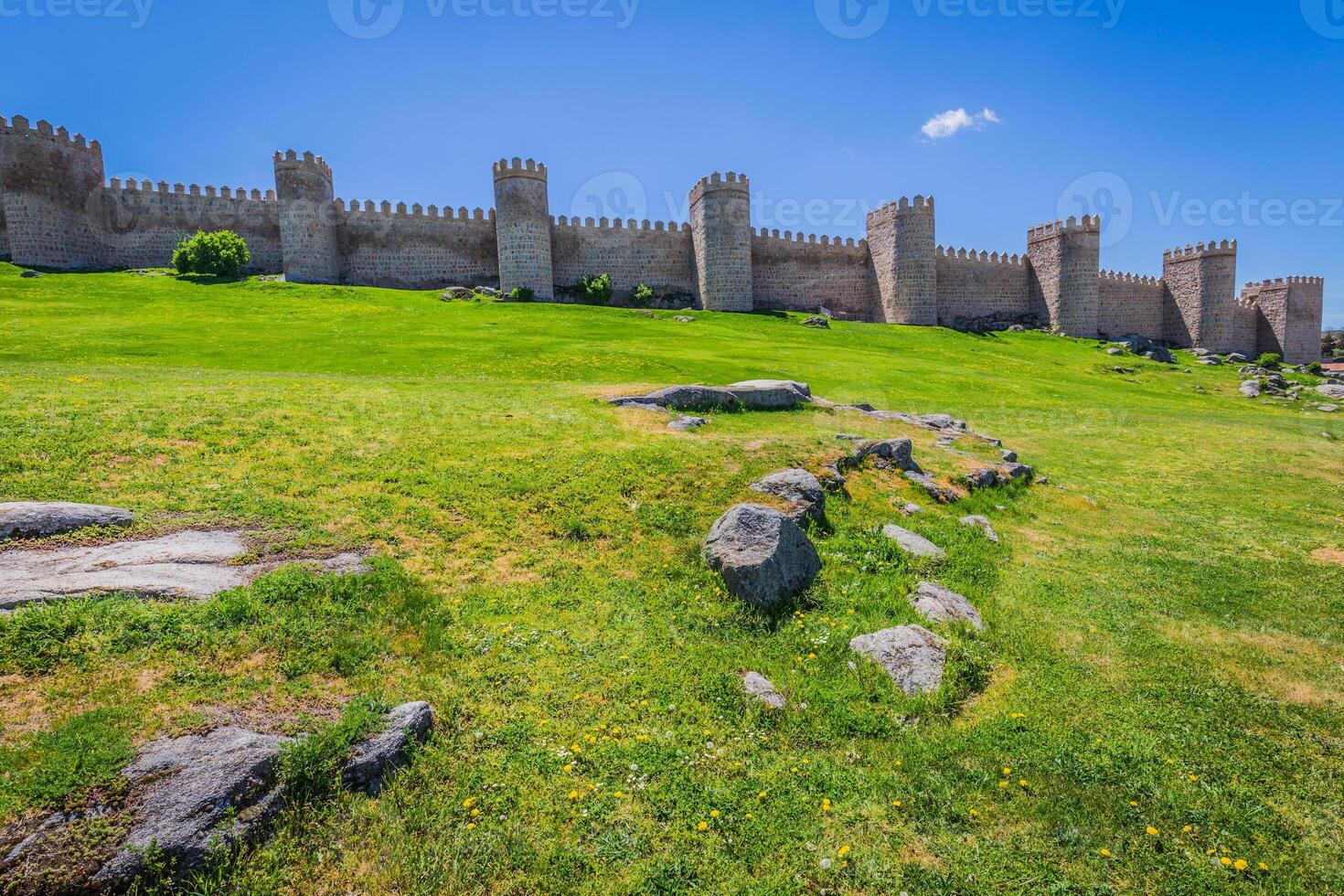 cênico medieval cidade paredes do Ávila, Espanha, unesco Lista foto