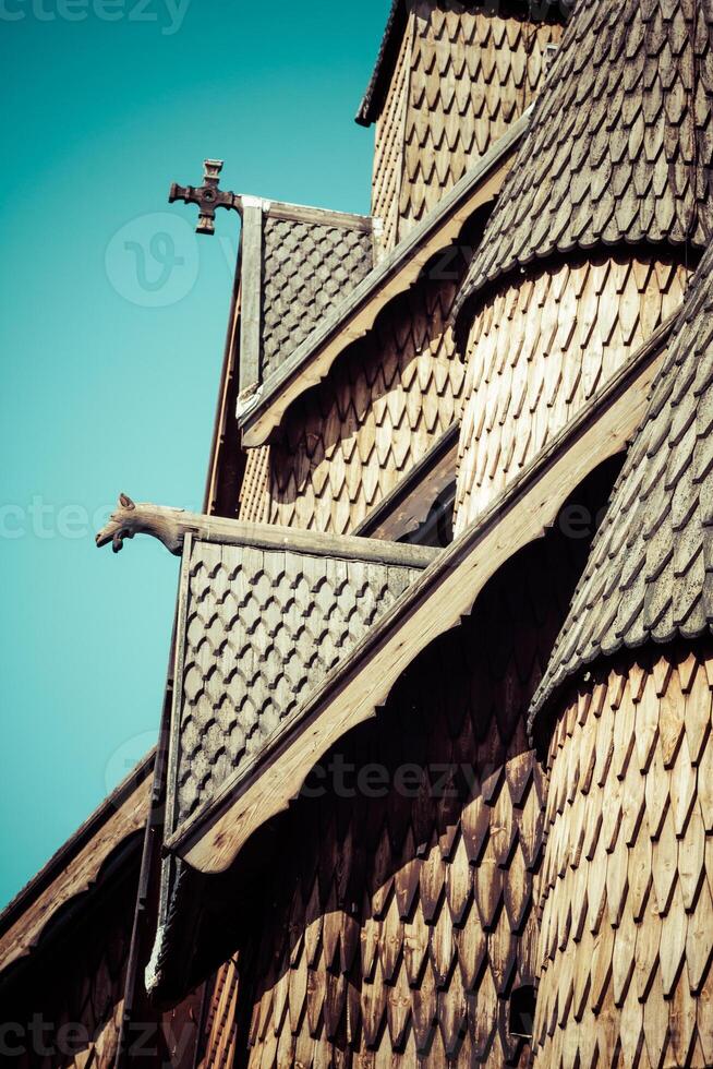 pauta Igreja Heddal, Noruega foto