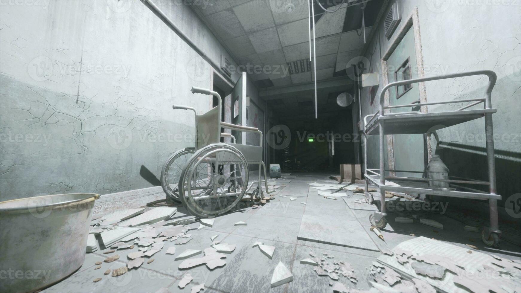 interior do hospital dentro Pripyat abandonado cidade dentro Chernobyl foto