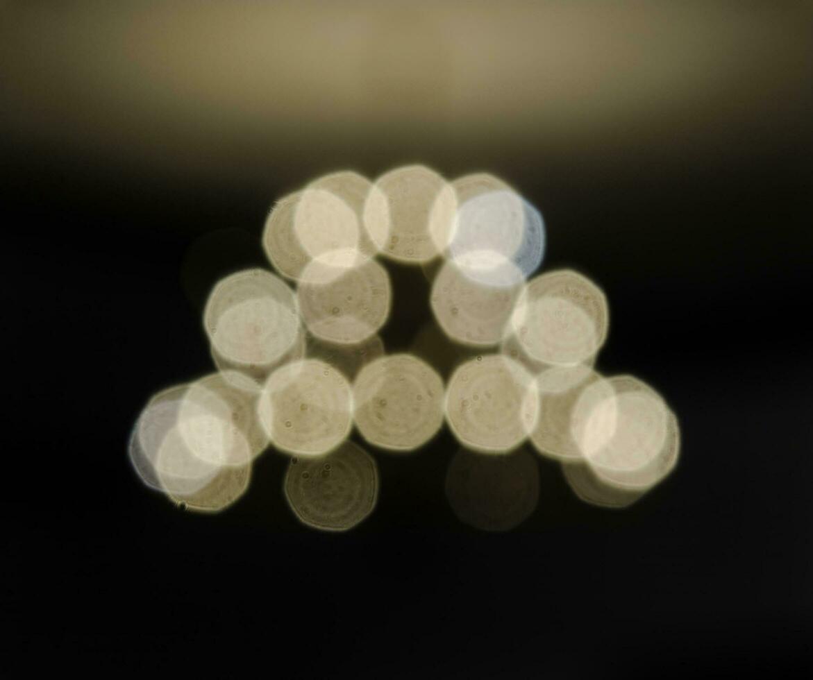 abstrato borrado semelhante a uma molécula luzes foto