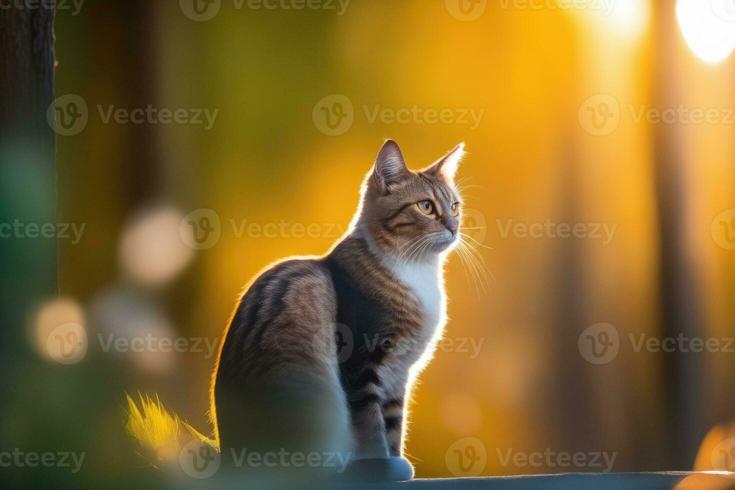 ai gerado ai generativo fechar acima do uma gato foto