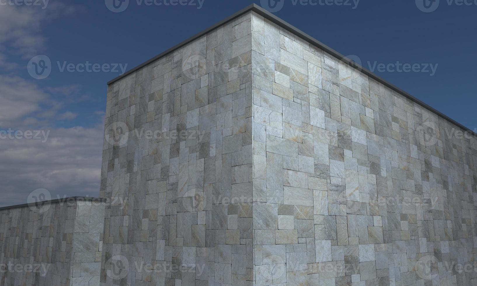 closeup de construção renderizado em 3D foto