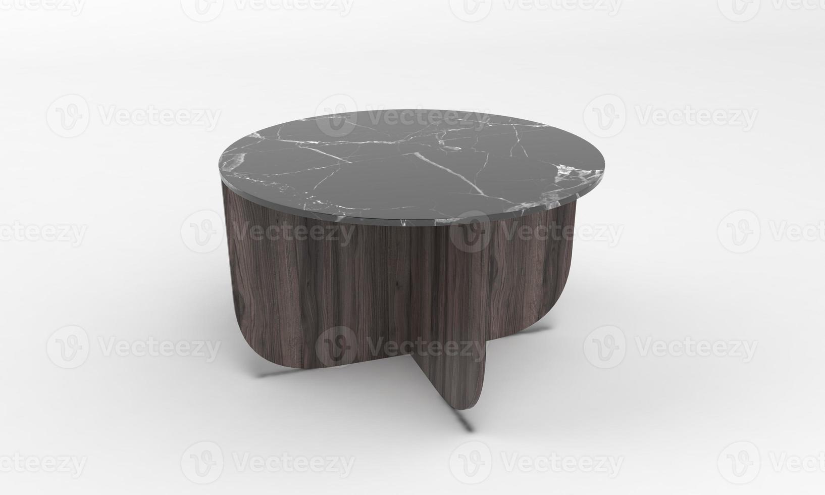 móveis de mesa de centro renderização em 3d foto