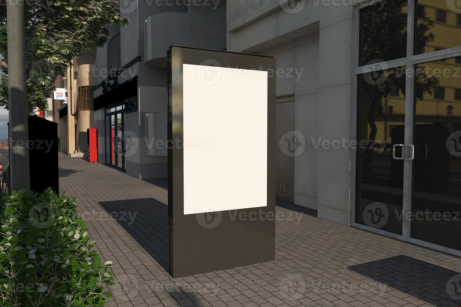 mufi signboard mockup foto