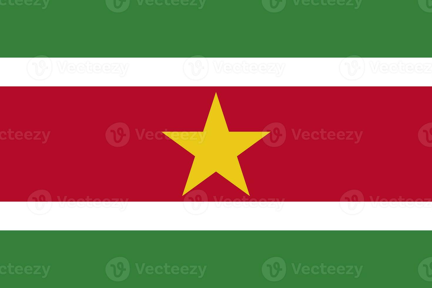 a oficial atual bandeira do república do suriname. Estado bandeira do suriname. ilustração. foto
