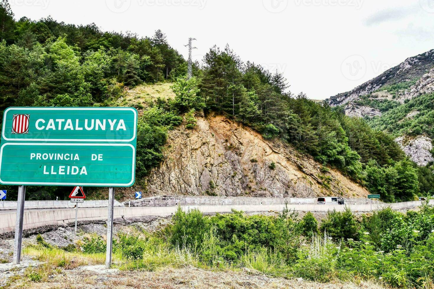 Catalunya estrada placa foto