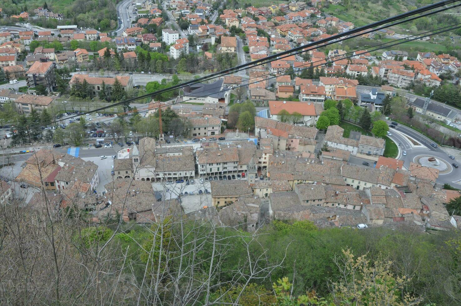 Visão do a cidade do san marino foto