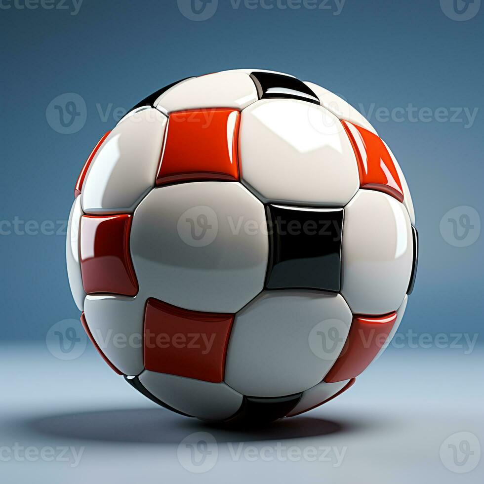 ai gerado 3d desenho animado futebol bola foto