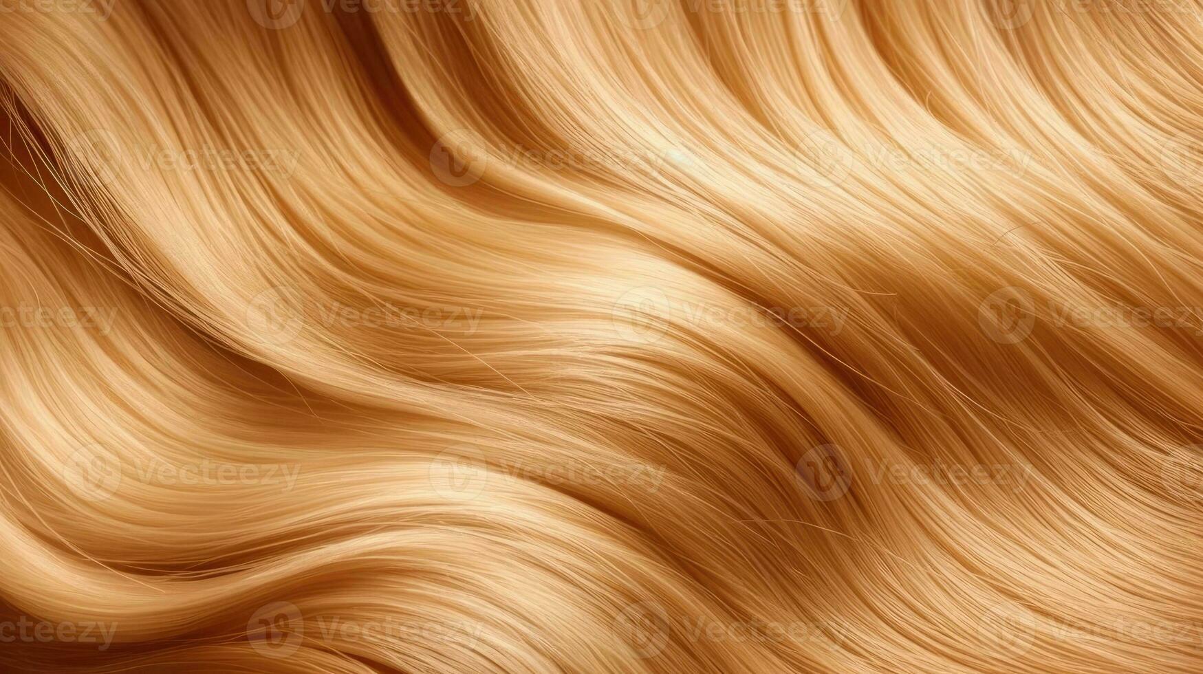 ai gerado lindo grandes cabelo. beleza mulher com luxuoso em linha reta Loiras cabelo foto