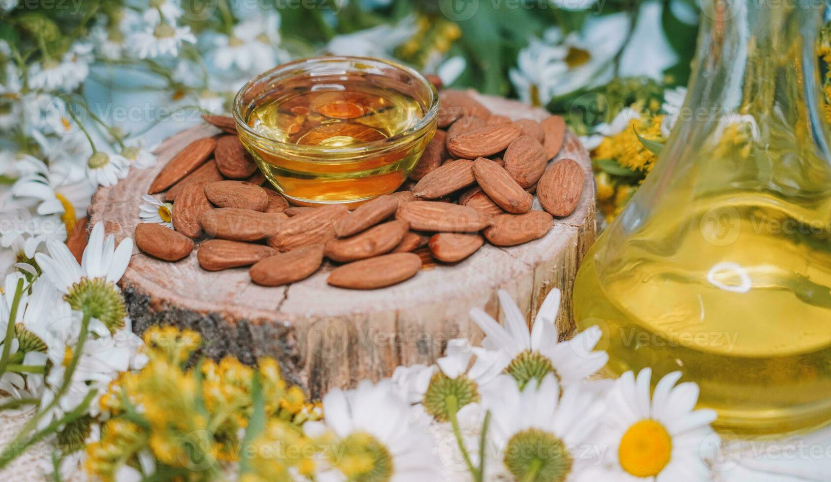 amêndoa produtos dentro cozinhando foto