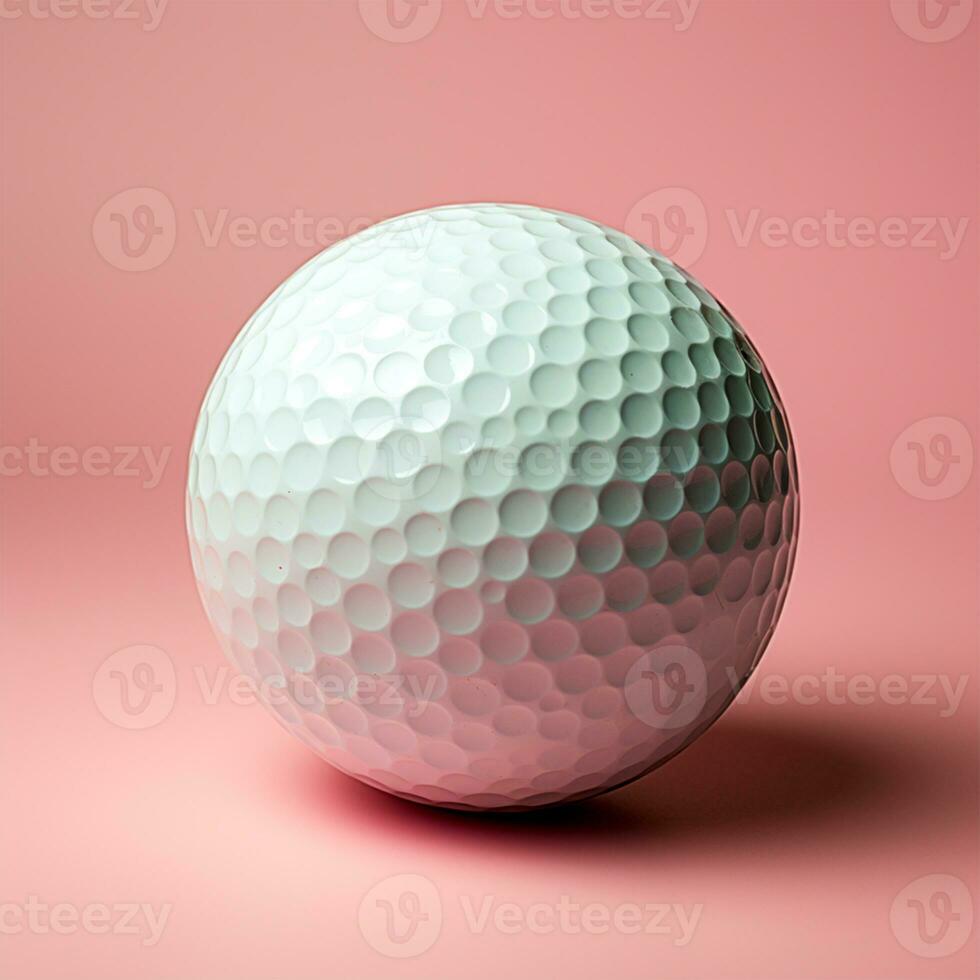 ai gerado golfe bola isolado em uma luz fundo, esporte do aristocratas - ai gerado imagem foto