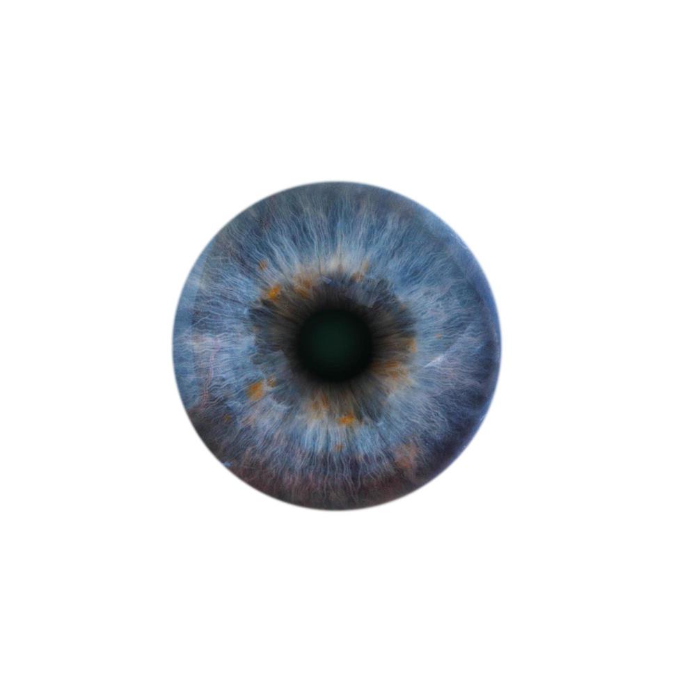 pupila azul do olho humano foto