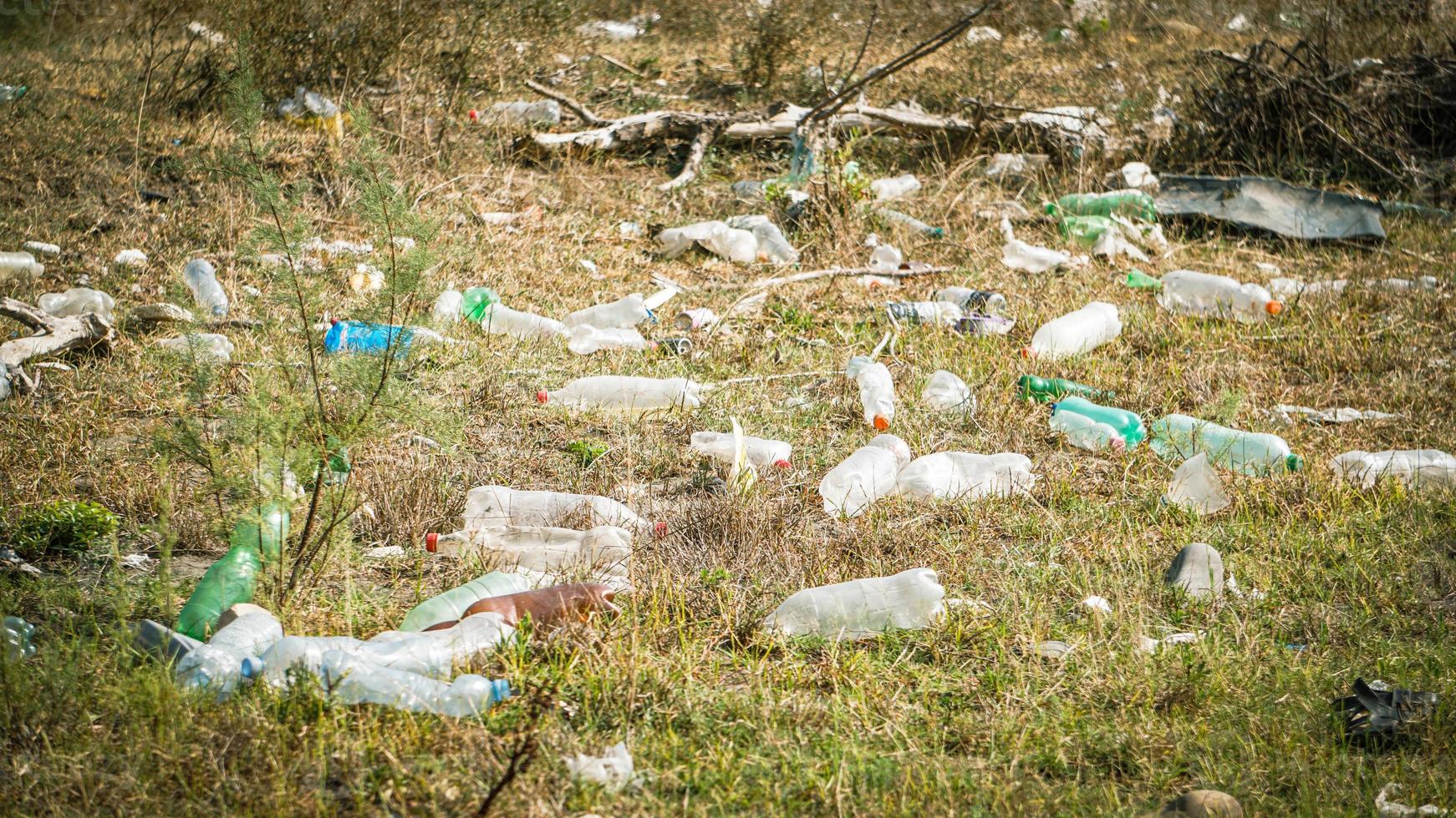 lixo ribeirinho - lixo nas margens do rio foto