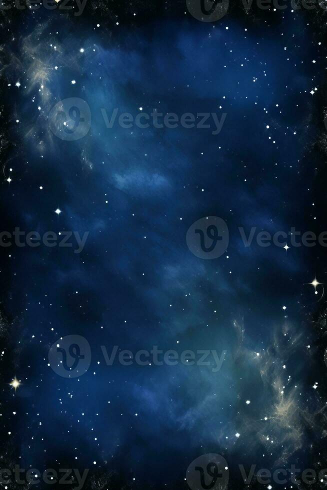 a imagem do a noite céu com estrelas e nuvens generativo ai foto