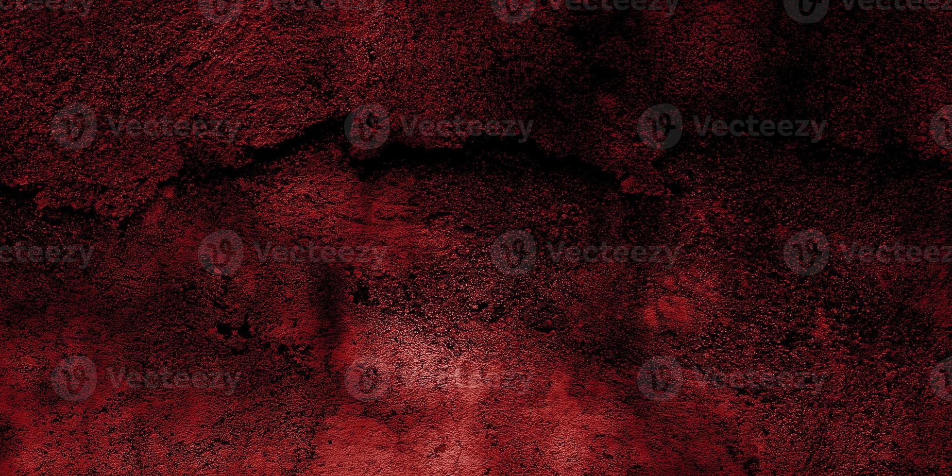 fundo de terror vermelho e preto. grunge escuro textura vermelha concreto foto