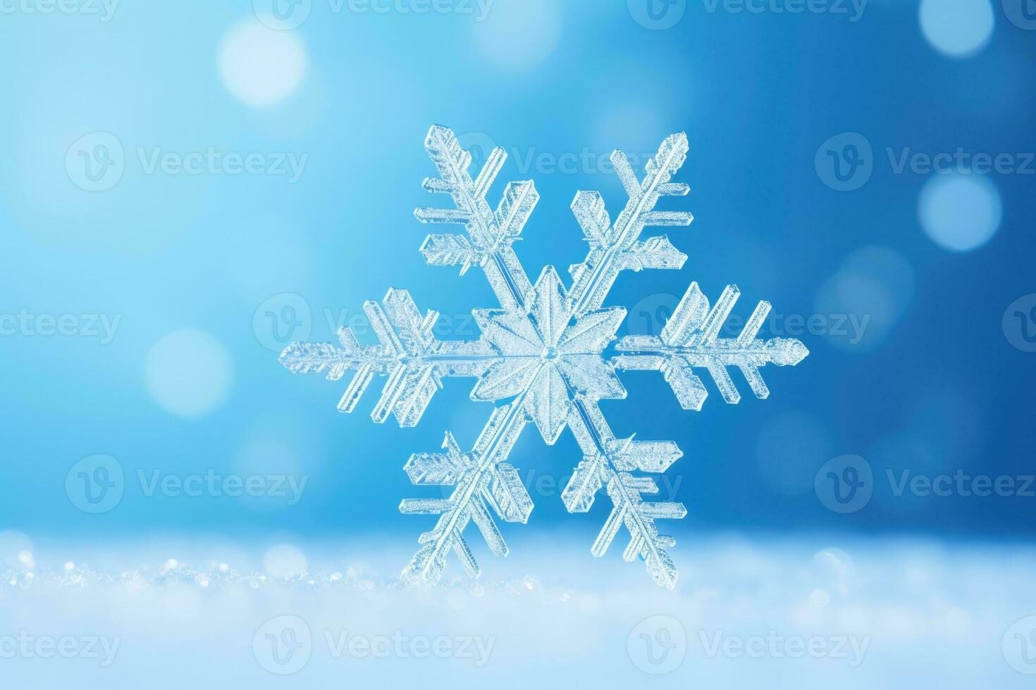 ai gerado floco de neve inverno fundo estação Floco Natal neve cartão decorativo branco abstrato foto