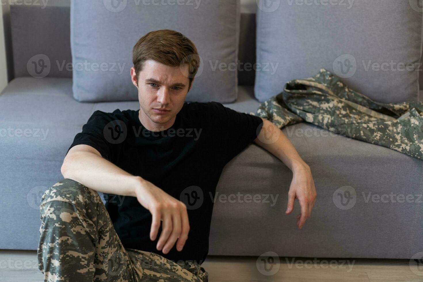 especial forças Unidos estados soldado ou privado militares contratante com ptsd foto
