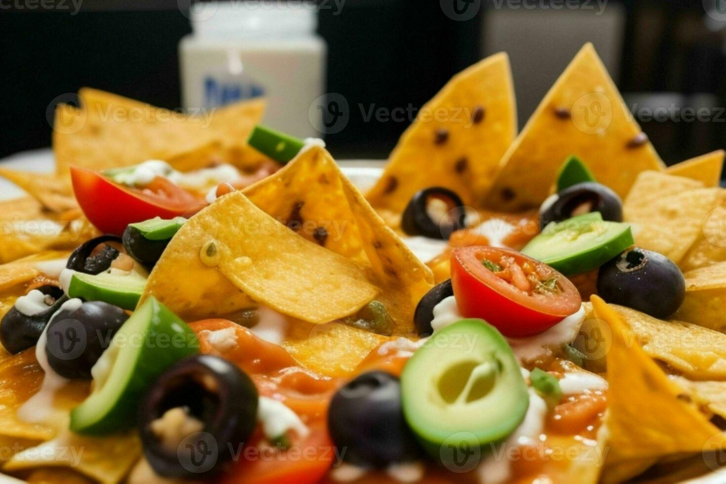 ai gerado nachos. pró foto