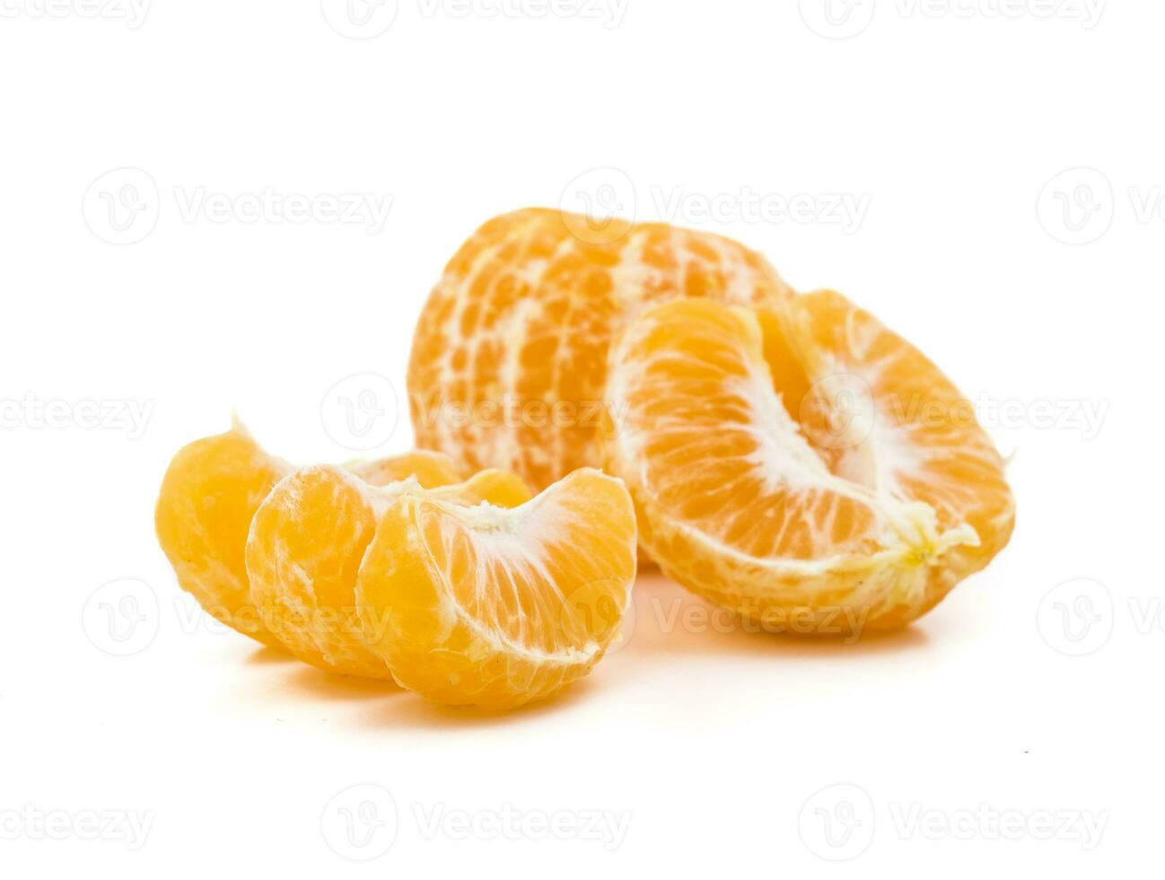 fresco laranja fruta fatias com laranja foto