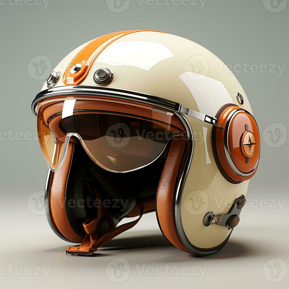 ai gerado 3d modelo do clássico capacete foto
