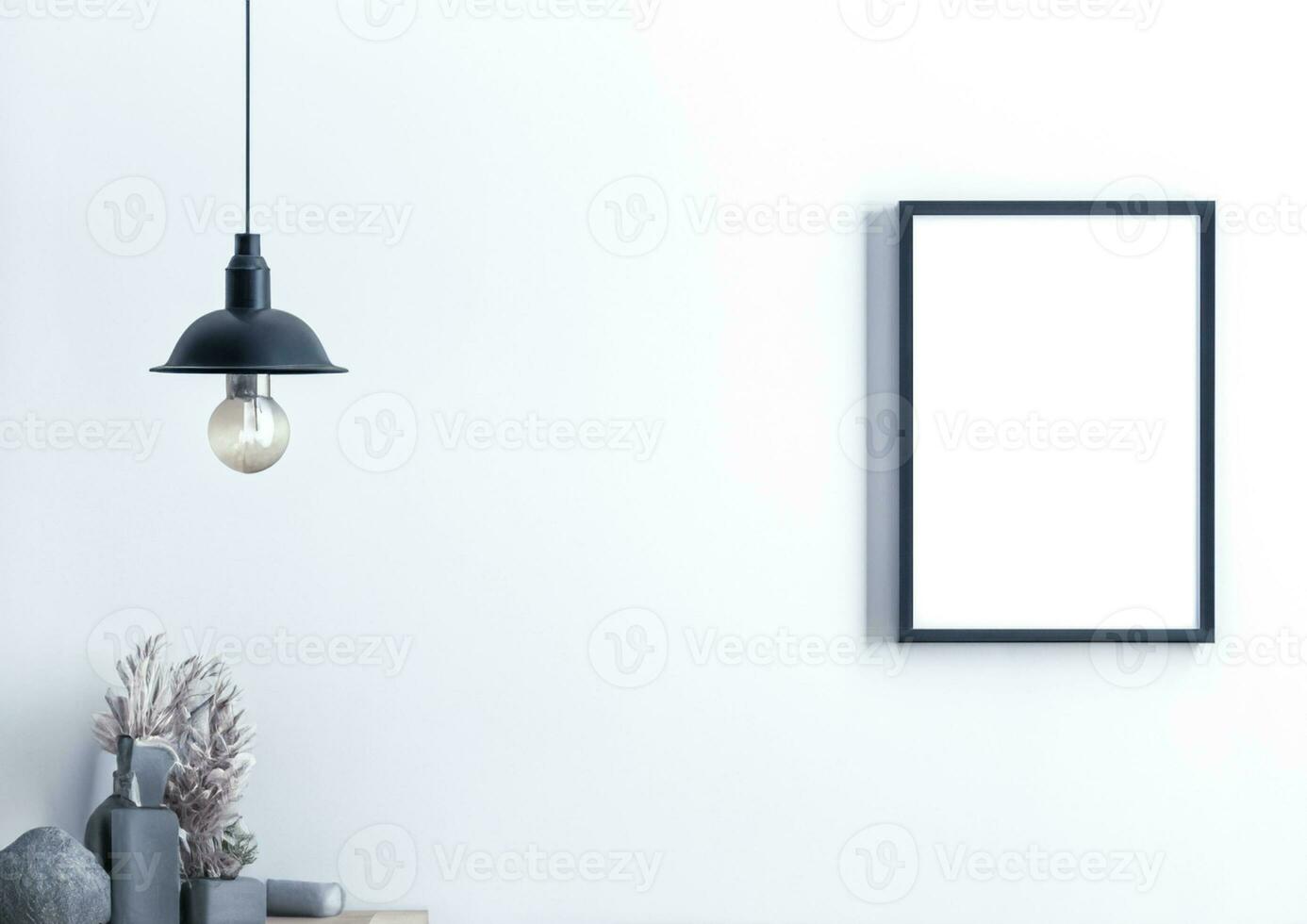 moderno quadro, Armação em uma moderno interior decoração elegante simples casa foto