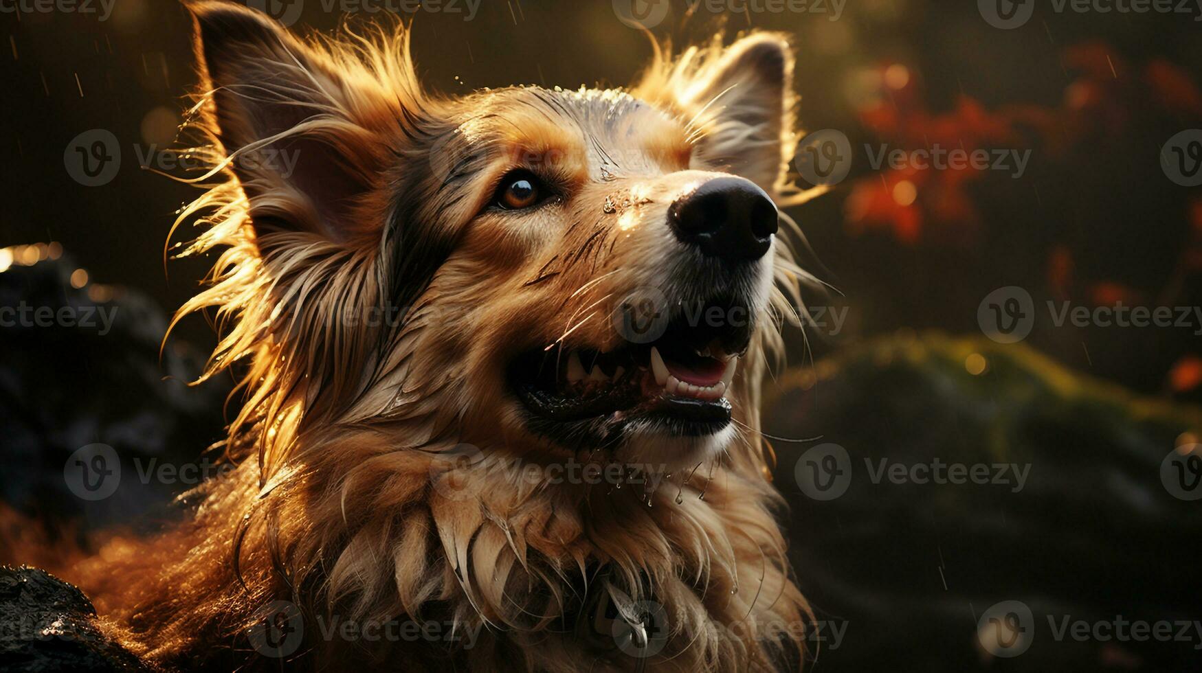 ai gerado surpreendente cachorro papeis de parede foto