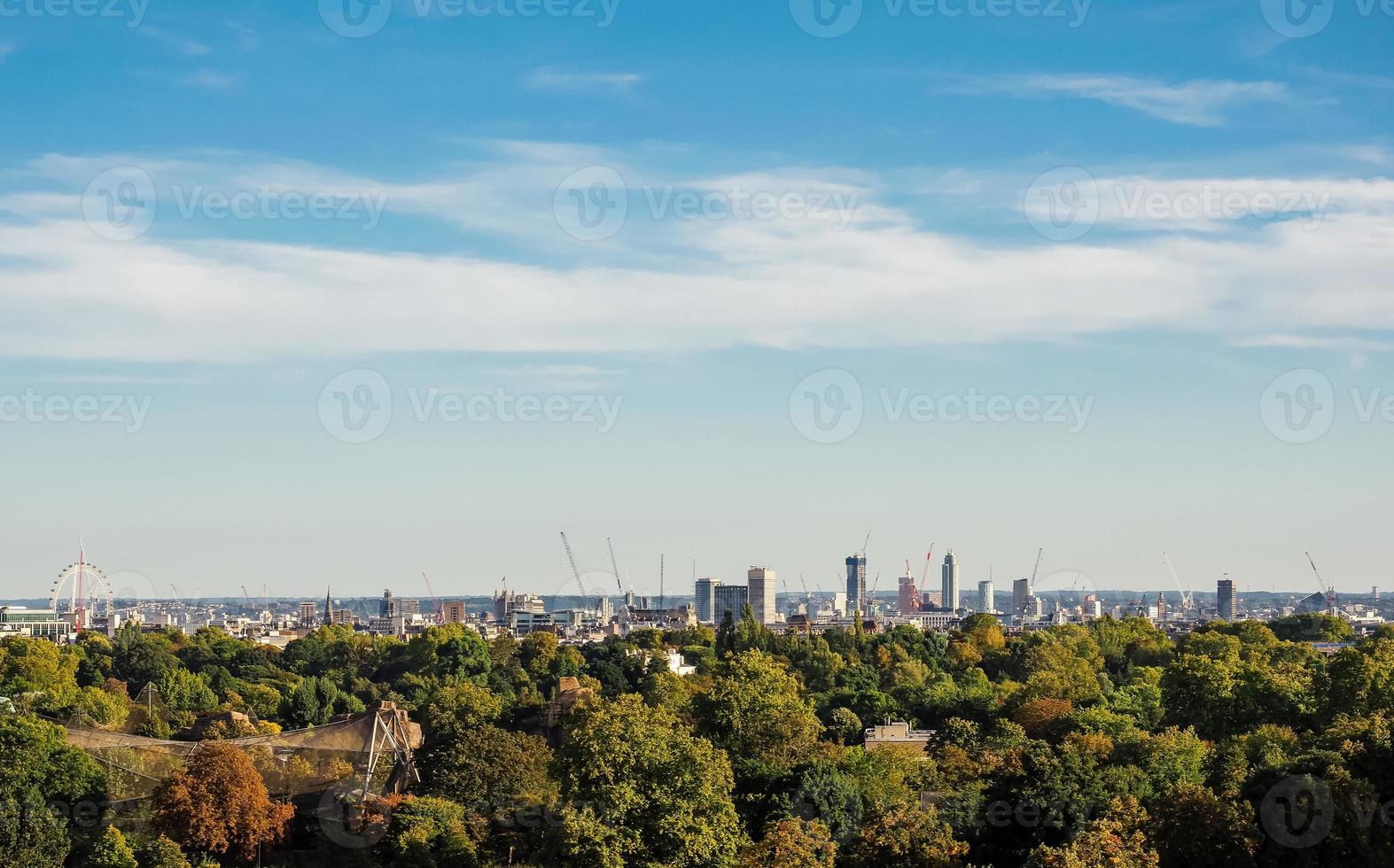 vista do horizonte de Londres foto