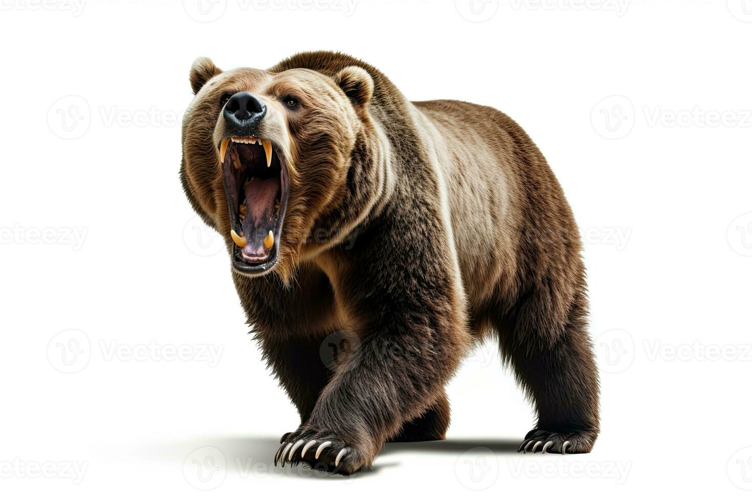 ai gerado Castanho Urso clipart foto