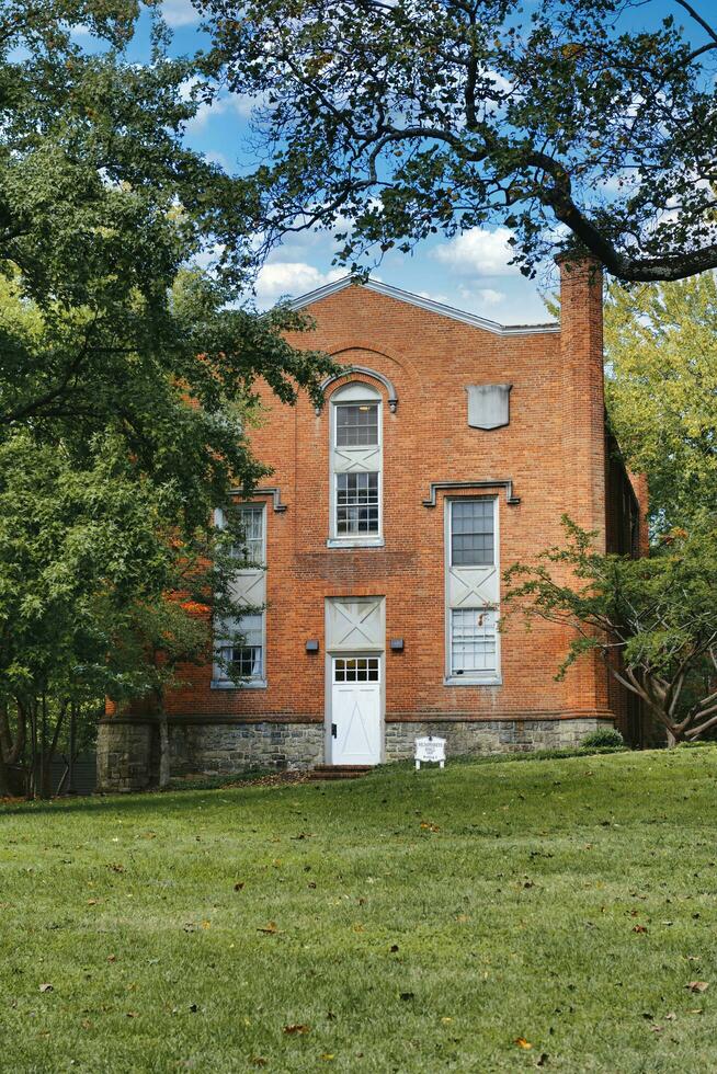 st. John's Faculdade campus, anápolis, maryland, EUA, 2023. edifícios sombreado de árvores em 1 do a mais antigo campi dentro América foto