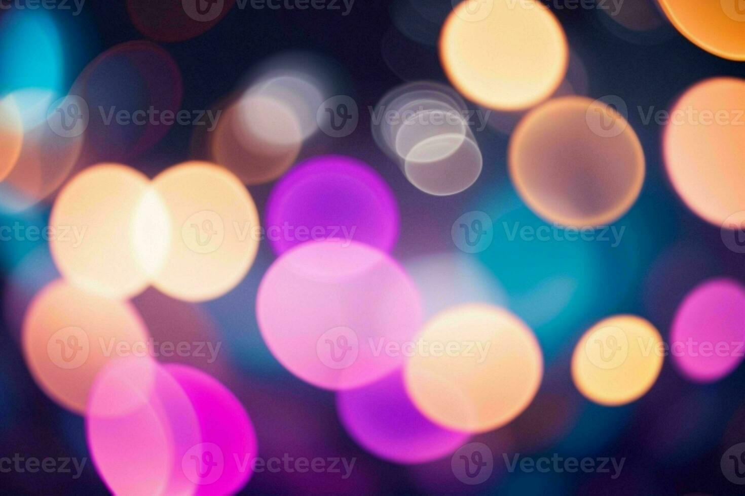 ai gerado colorida bokeh efeito. pró foto