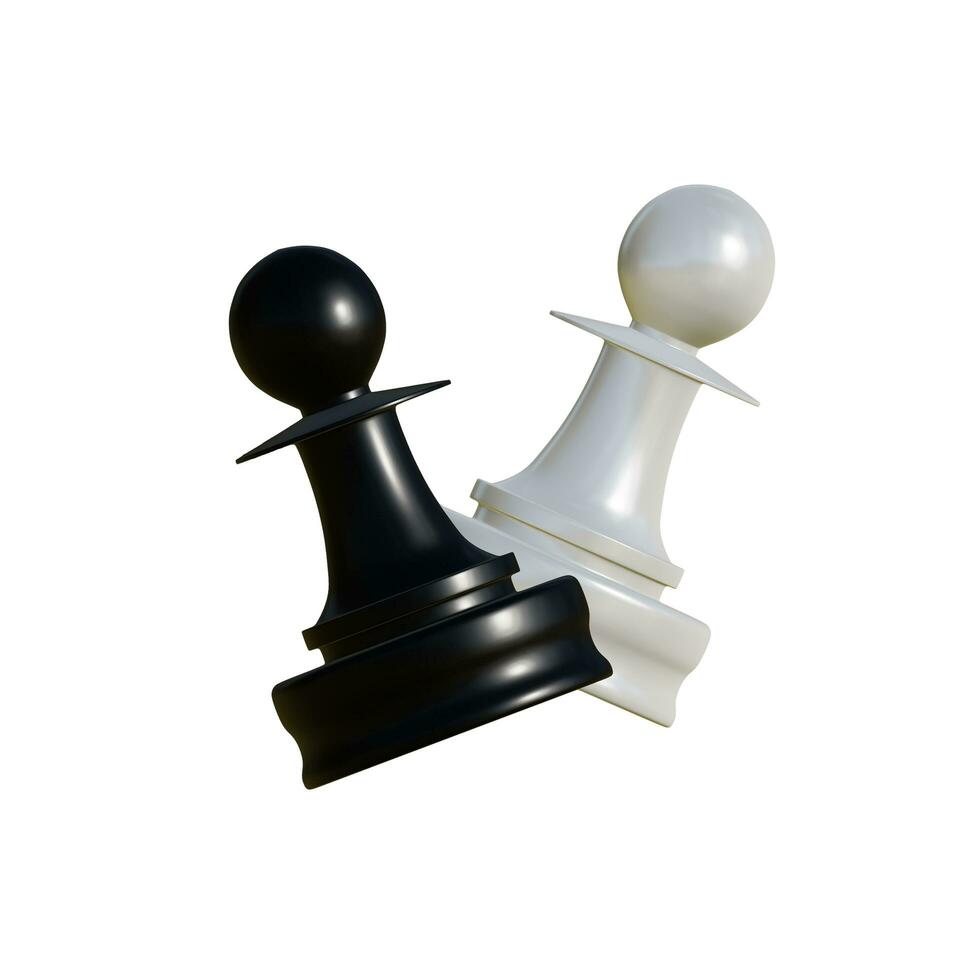Preto e branco penhor xadrez peça foto