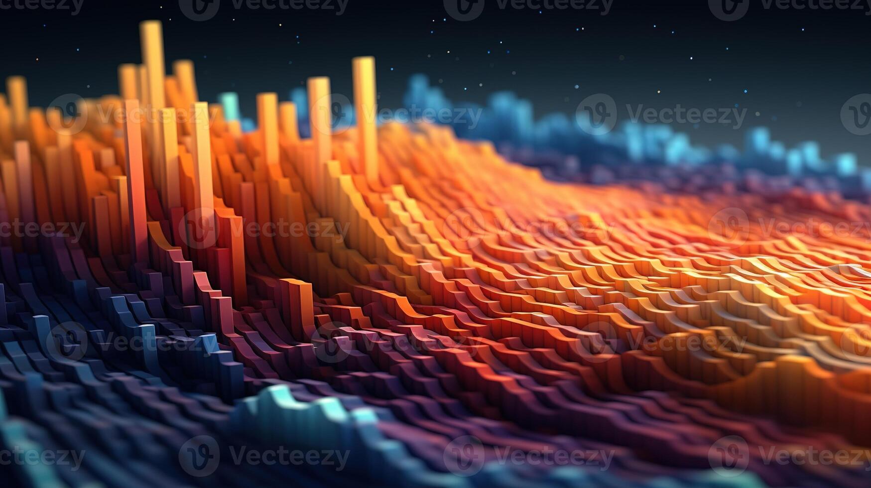 ai gerado generativo ai, estoque mercado gráfico linhas, financeiro gráfico em tecnologia abstrato fundo representar financeiro crise, financeiro colapso. tecnologia conceito, negociação mercado conceito. foto