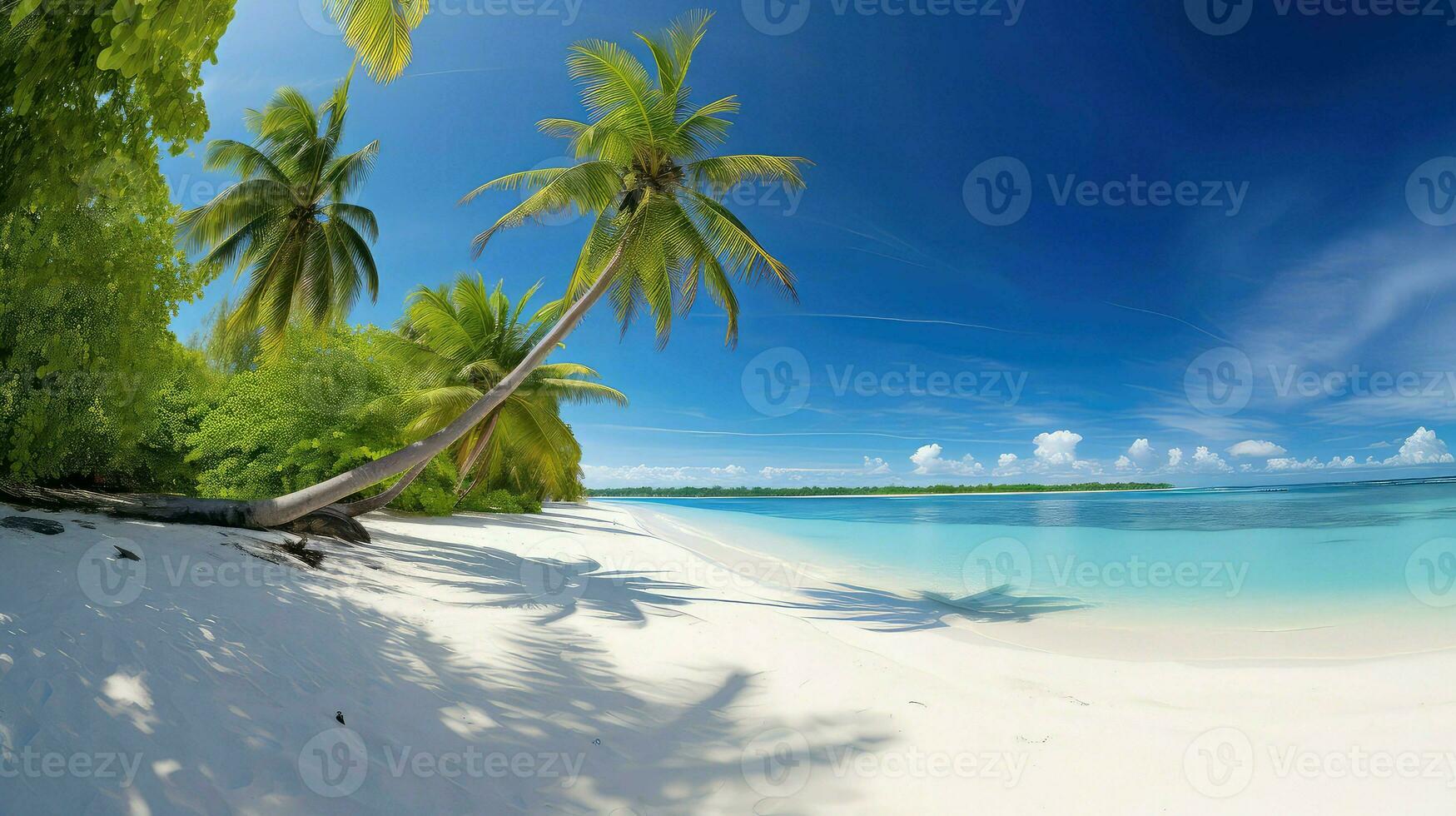 ai gerado paraíso coral ilha atol foto