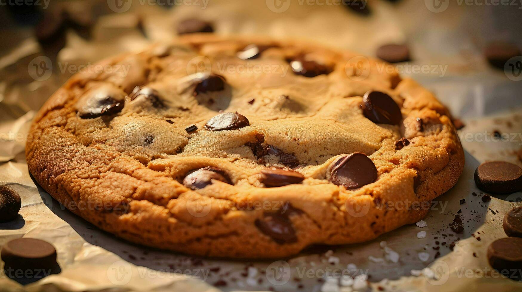 ai gerado bolo seco friável biscoitos biscoitos Comida foto