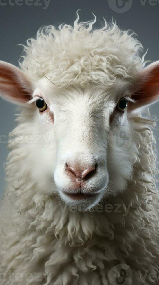 ai gerado ovelha lã branco animal para muçulmano celebração religioso dia foto
