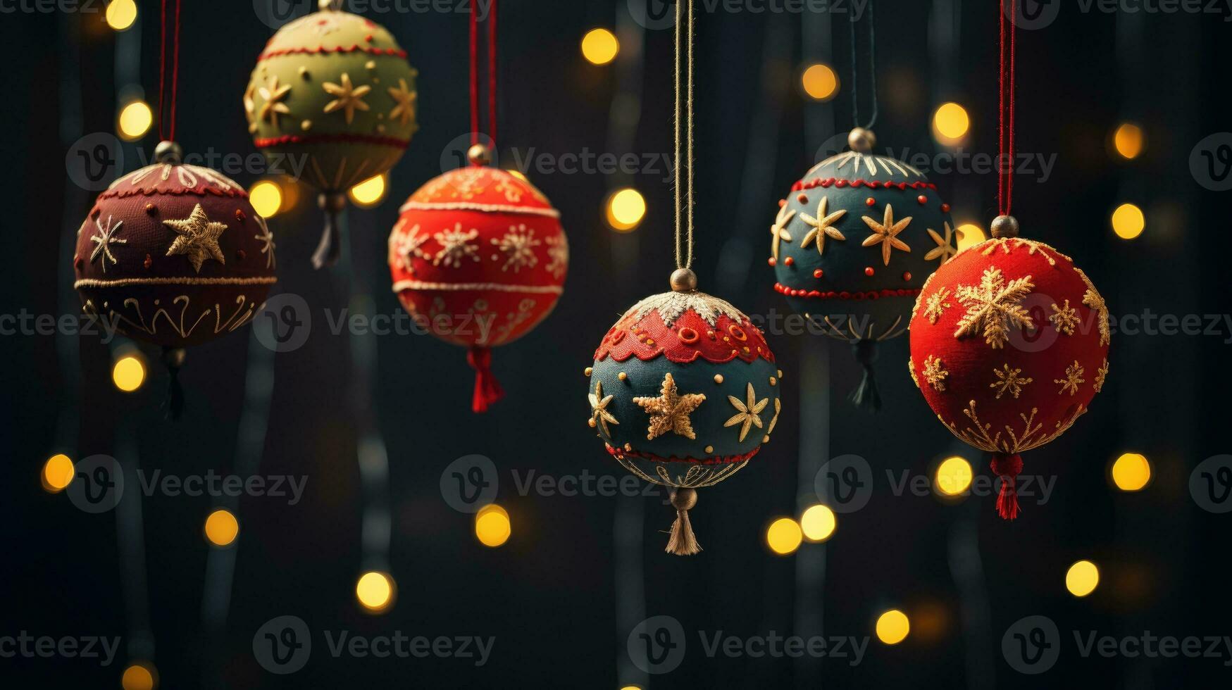 ai gerado Natal enfeites decoração foto