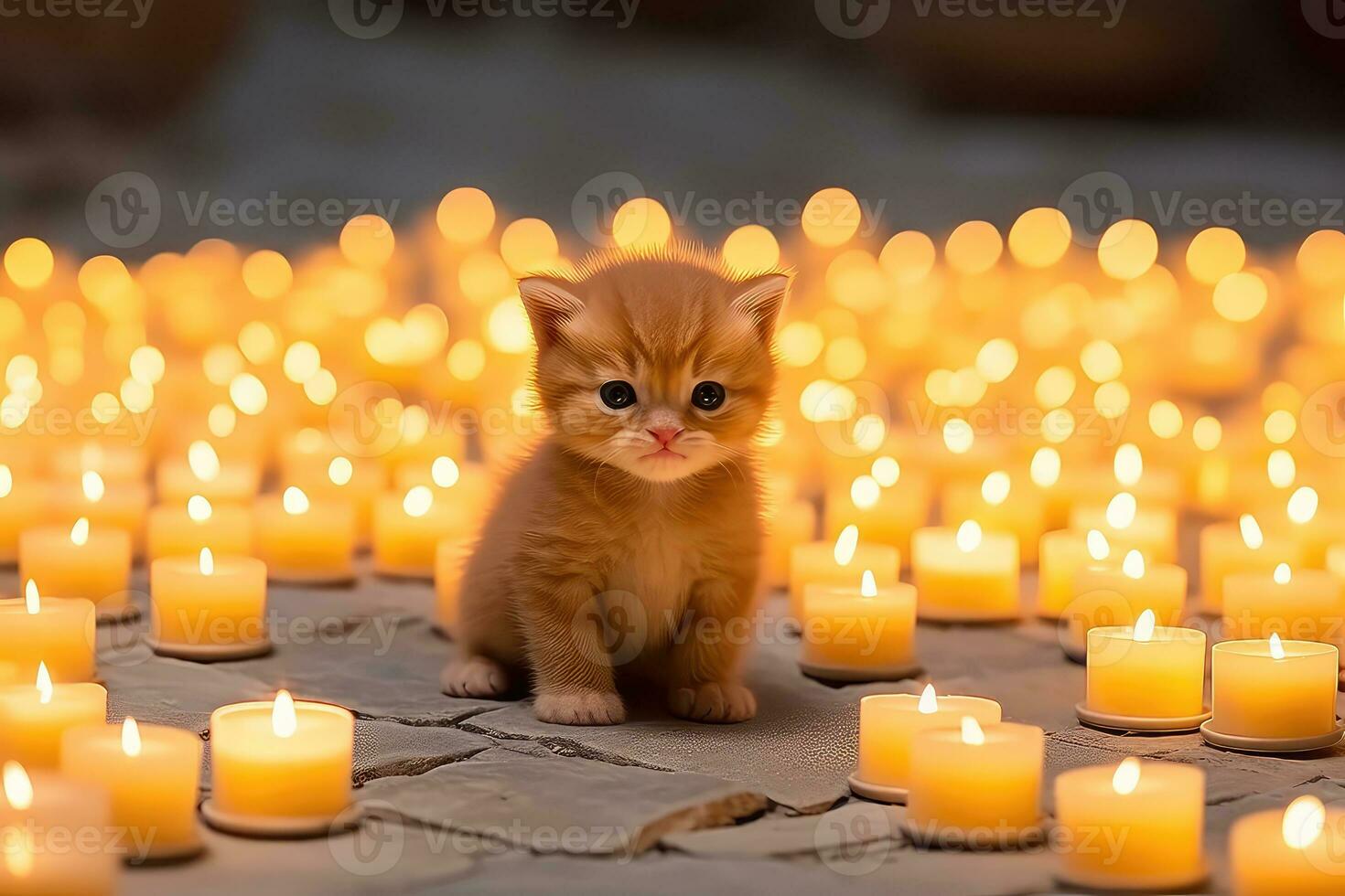 ai gerado jogando com gatos sem fim felino Diversão foto