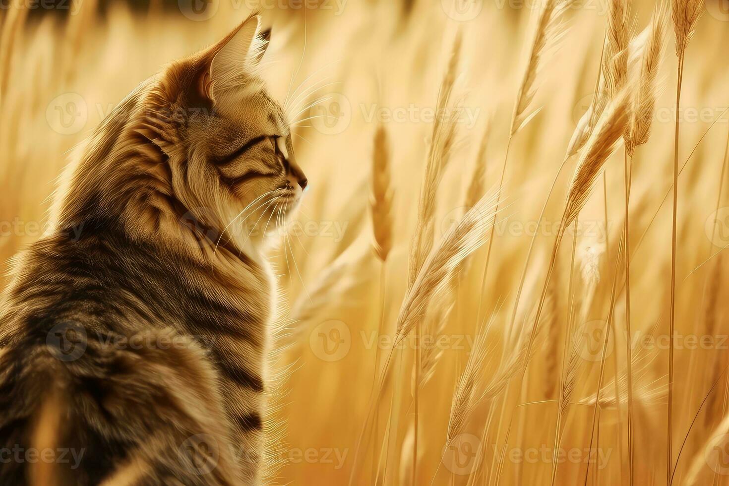 ai gerado jogando com gatos sem fim felino Diversão foto