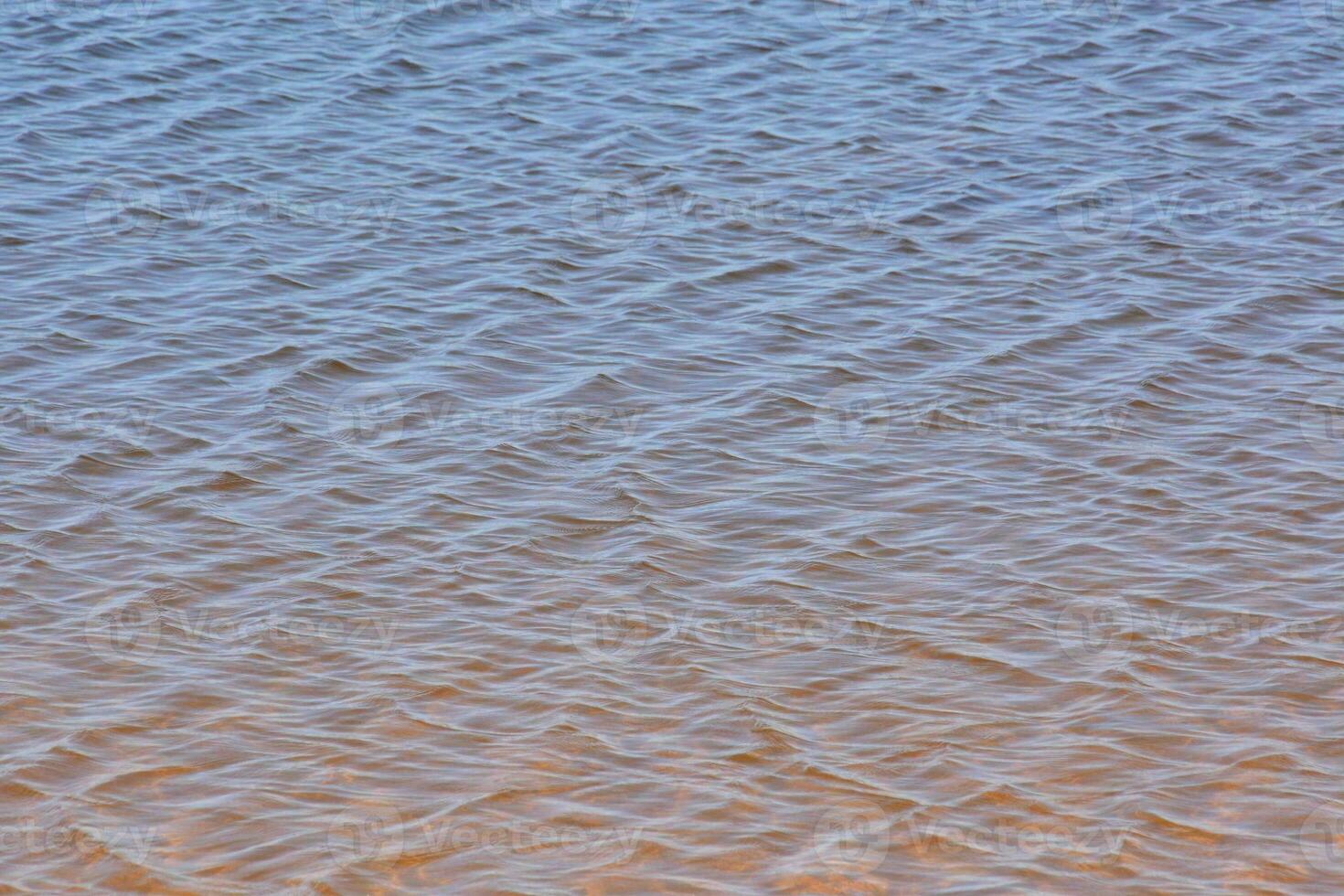 pequeno ondulações dentro a lago foto