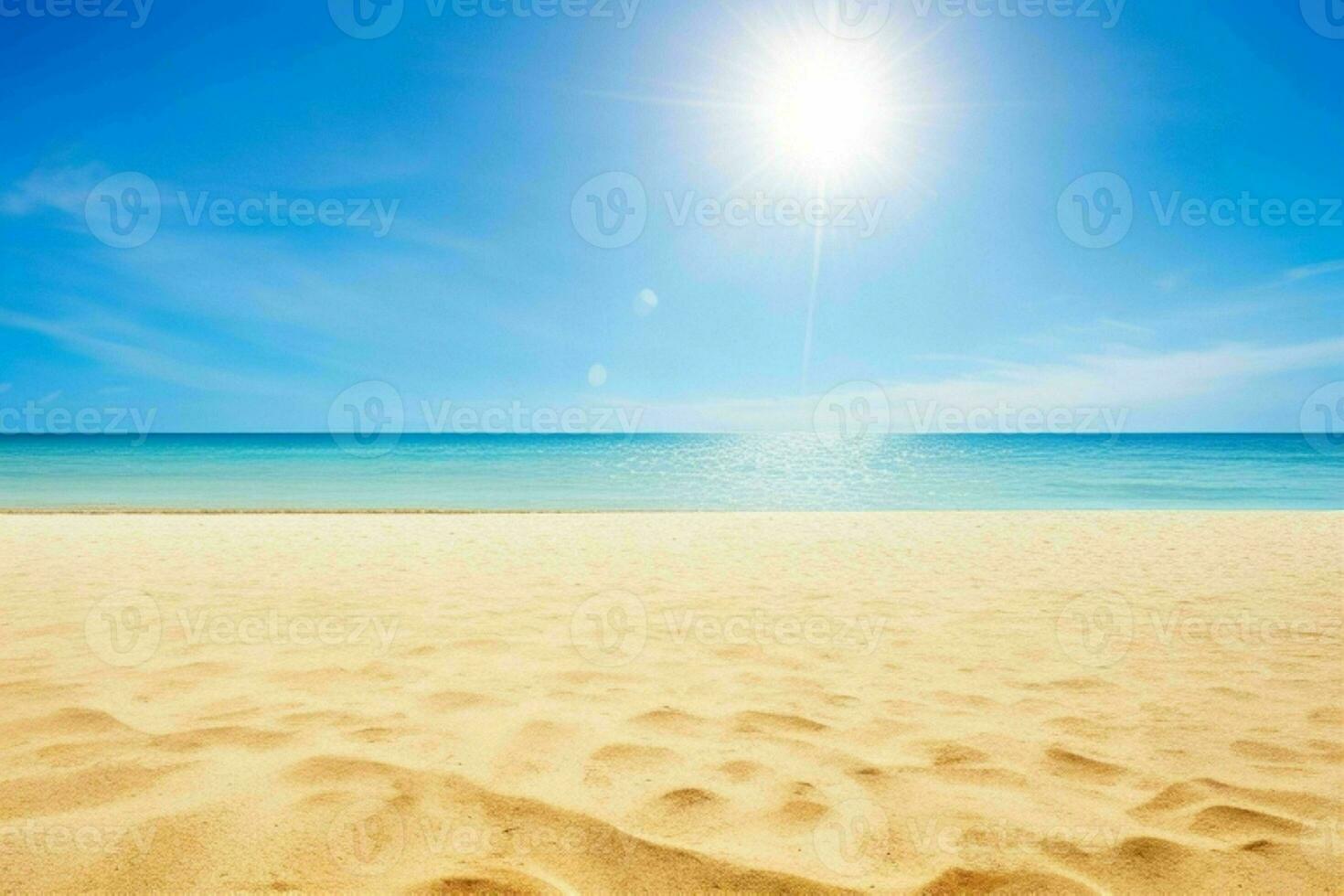 ai gerado céu e areia do a de praia. pró foto