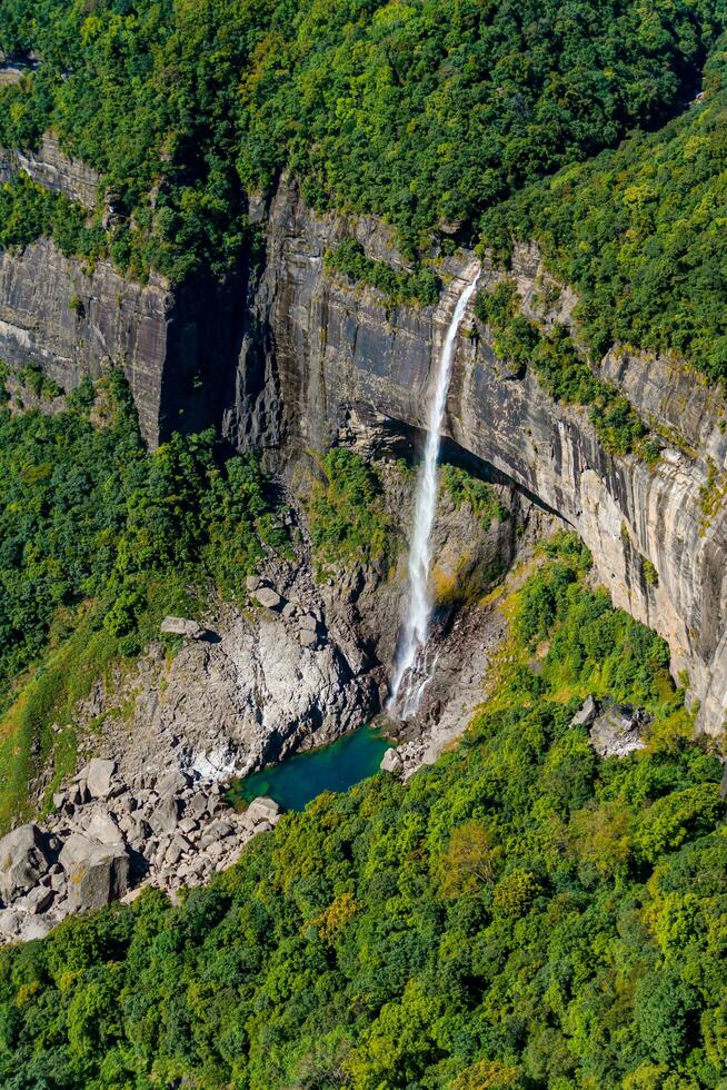 nohkalikai cai Visão apontar, nohkalikai estrada, Cherrapunji, megahalaya, Índia foto