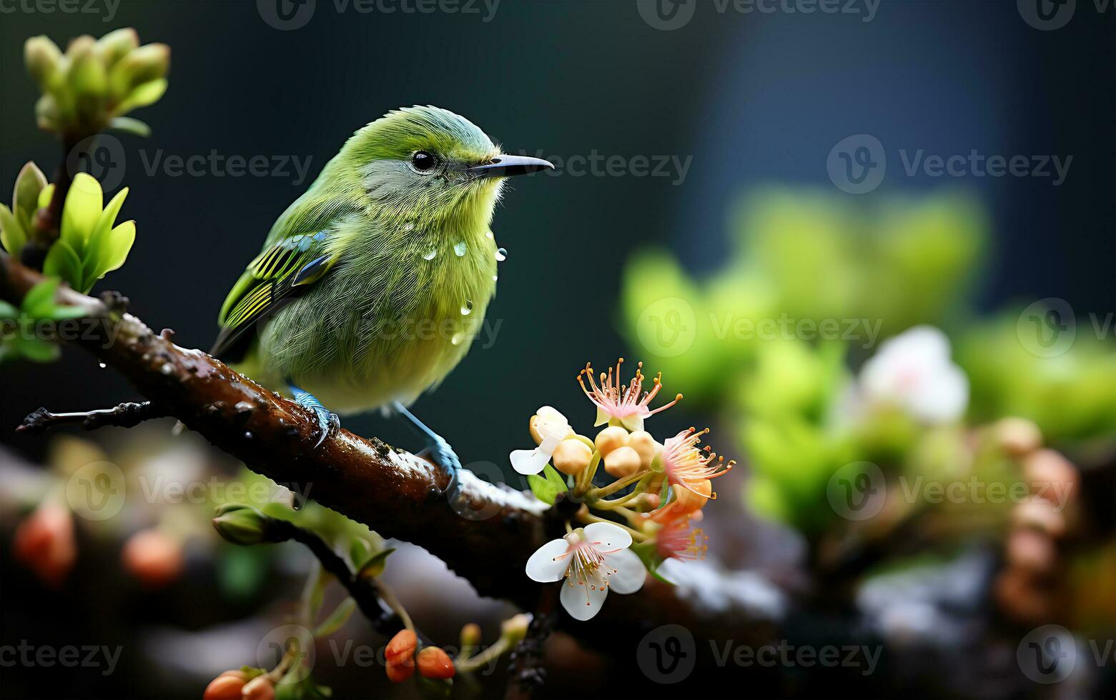 ai gerado Visão do uma verde galinheiro cena em st patrick's dia foto