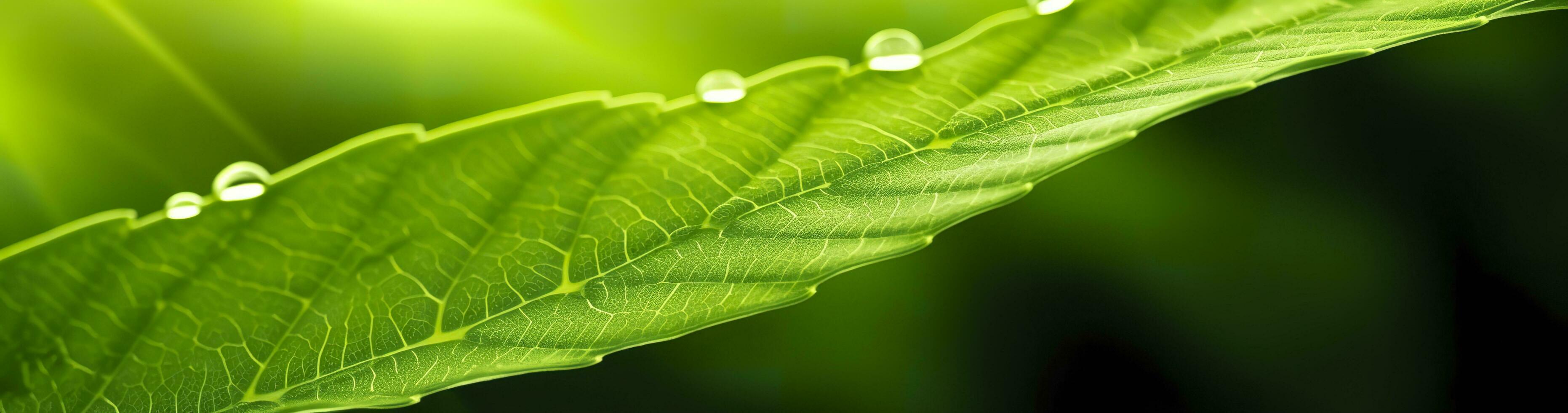 ai gerado verde folha natureza fundo. ai gerado foto