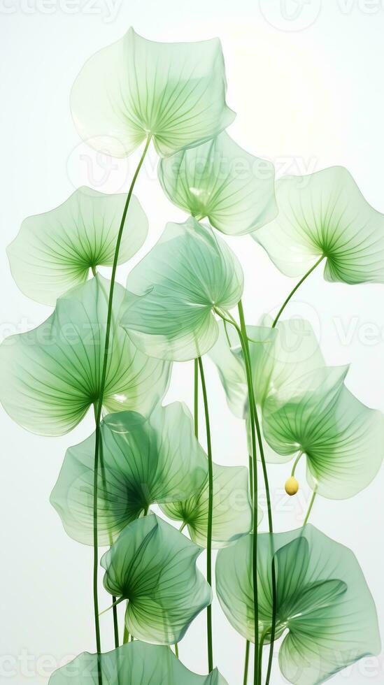 ai gerado transparente lótus folhas padronizar isolado fundo criada com generativo ai foto