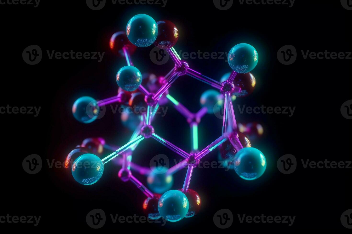 ai gerado médico estudos molecular estruturas. gerar ai foto