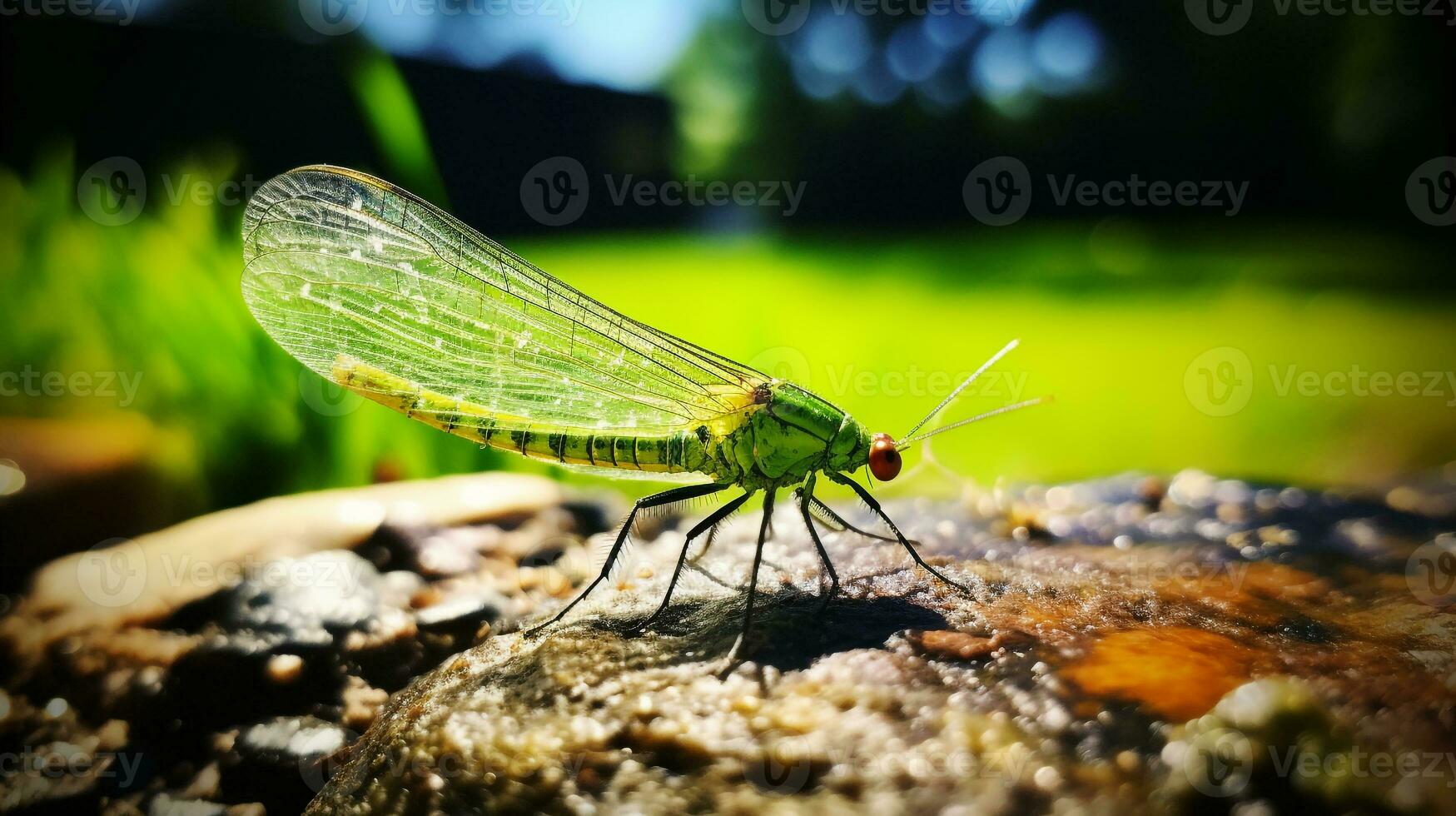 ai gerado foto do verde amarração em uma chão. generativo ai