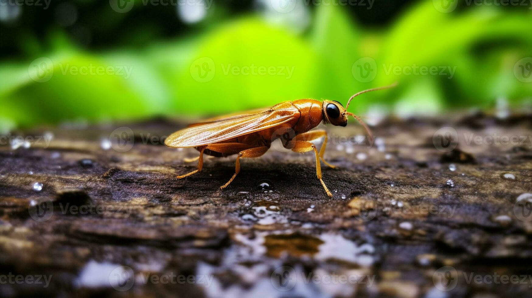 ai gerado foto do vaga-lume em uma chão. generativo ai