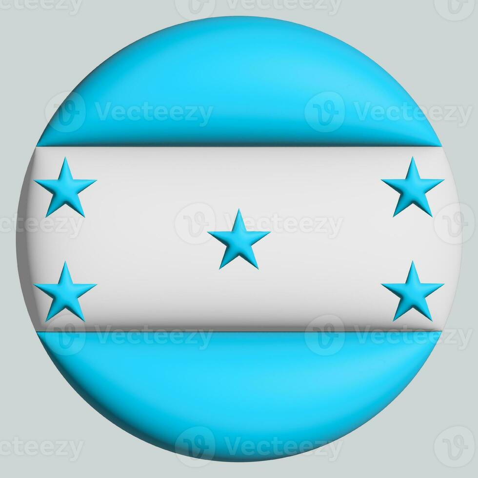 3d bandeira do Honduras em círculo foto