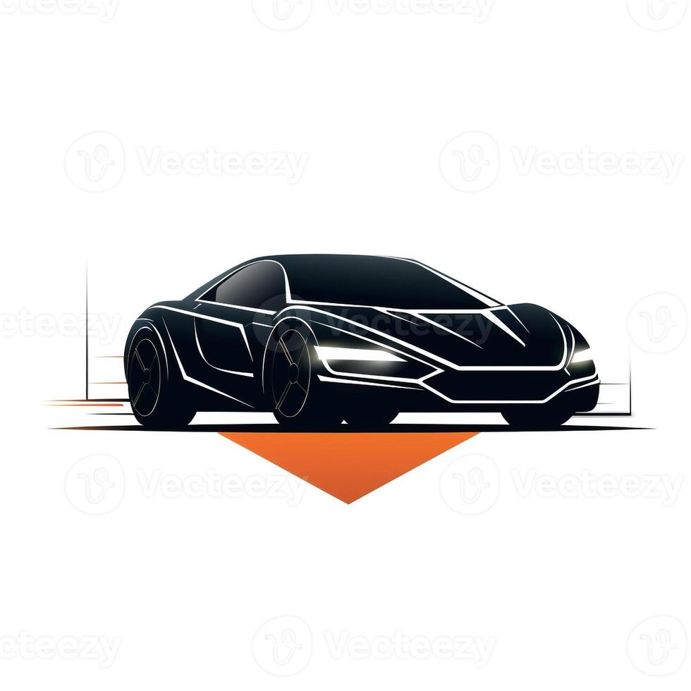 ai gerado uma futurista logotipo do uma carro. generativo ai foto