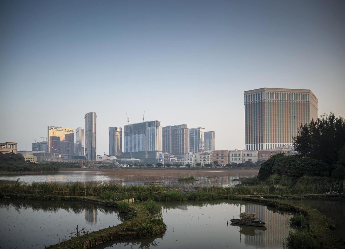 macau, china, 2021 - resorts de cassino de cotai strip foto